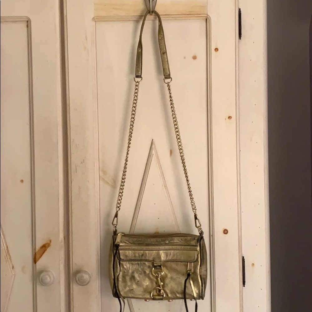 Metallic leather MAC rebecca minkoff crossbody